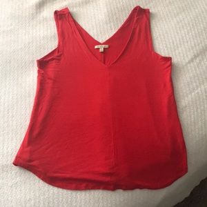 double v-necked shell from Anthropologie